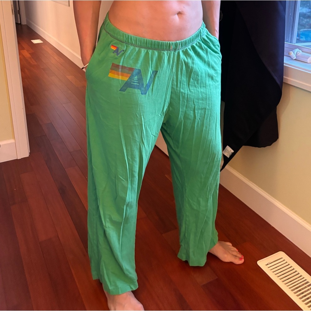 Aviator Nation Green Lounge Pants